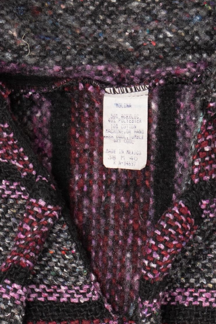 Vintage Molina Gray And Pink Baja Hoodie Sweatshirt (1990s)