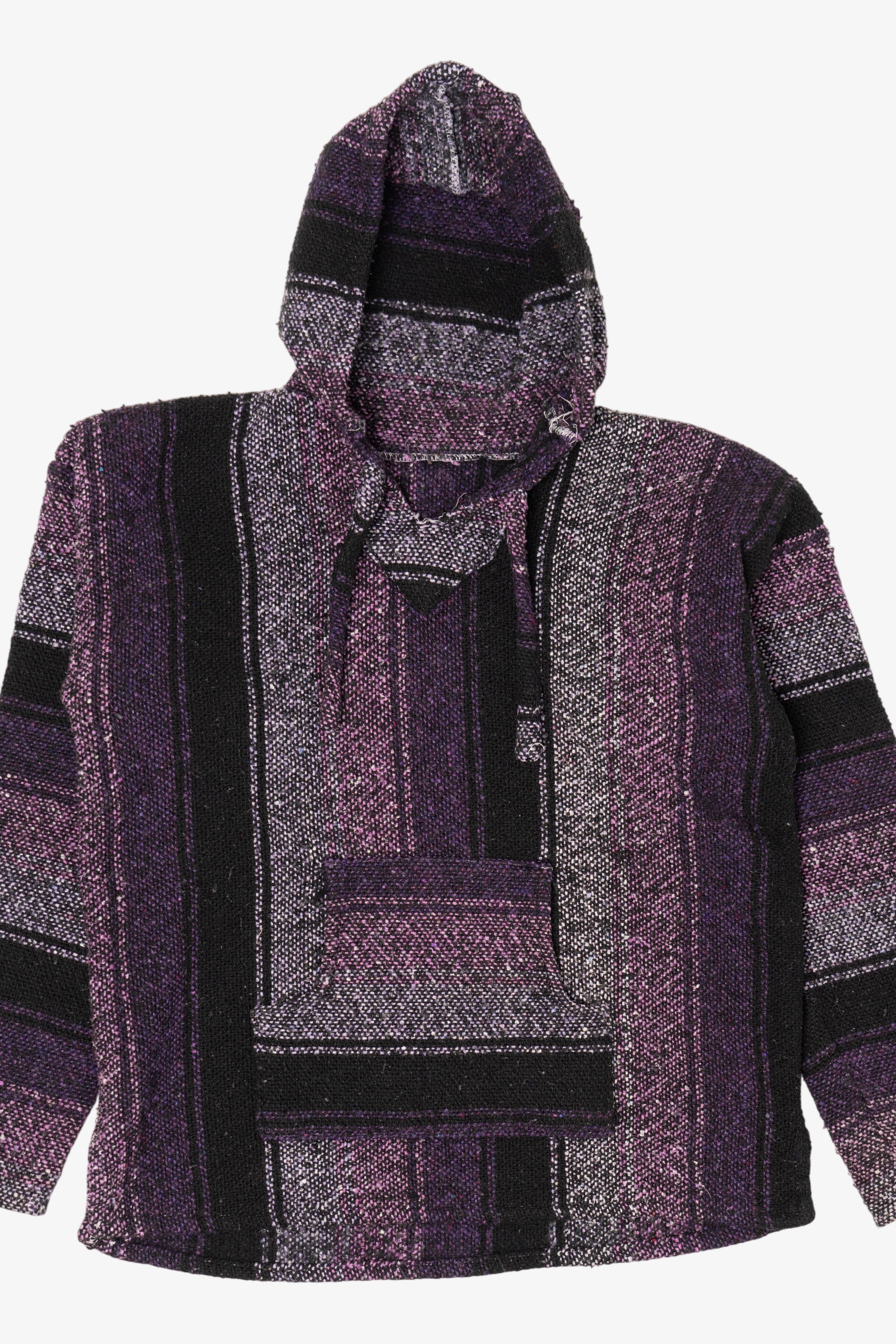 Vintage Purple Hooded Baja Sweatshirt (1990s)