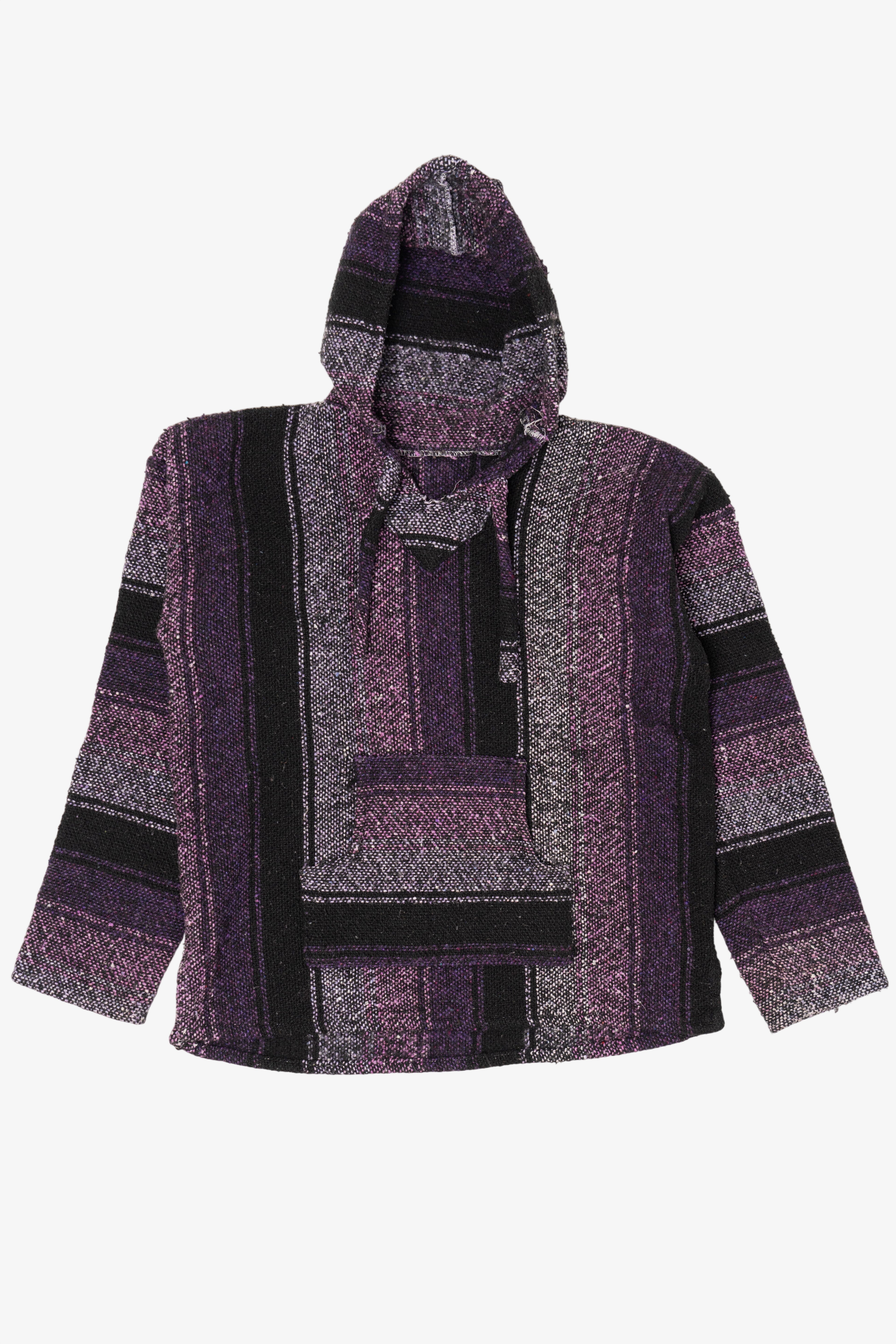 Vintage Purple Hooded Baja Sweatshirt (1990s)