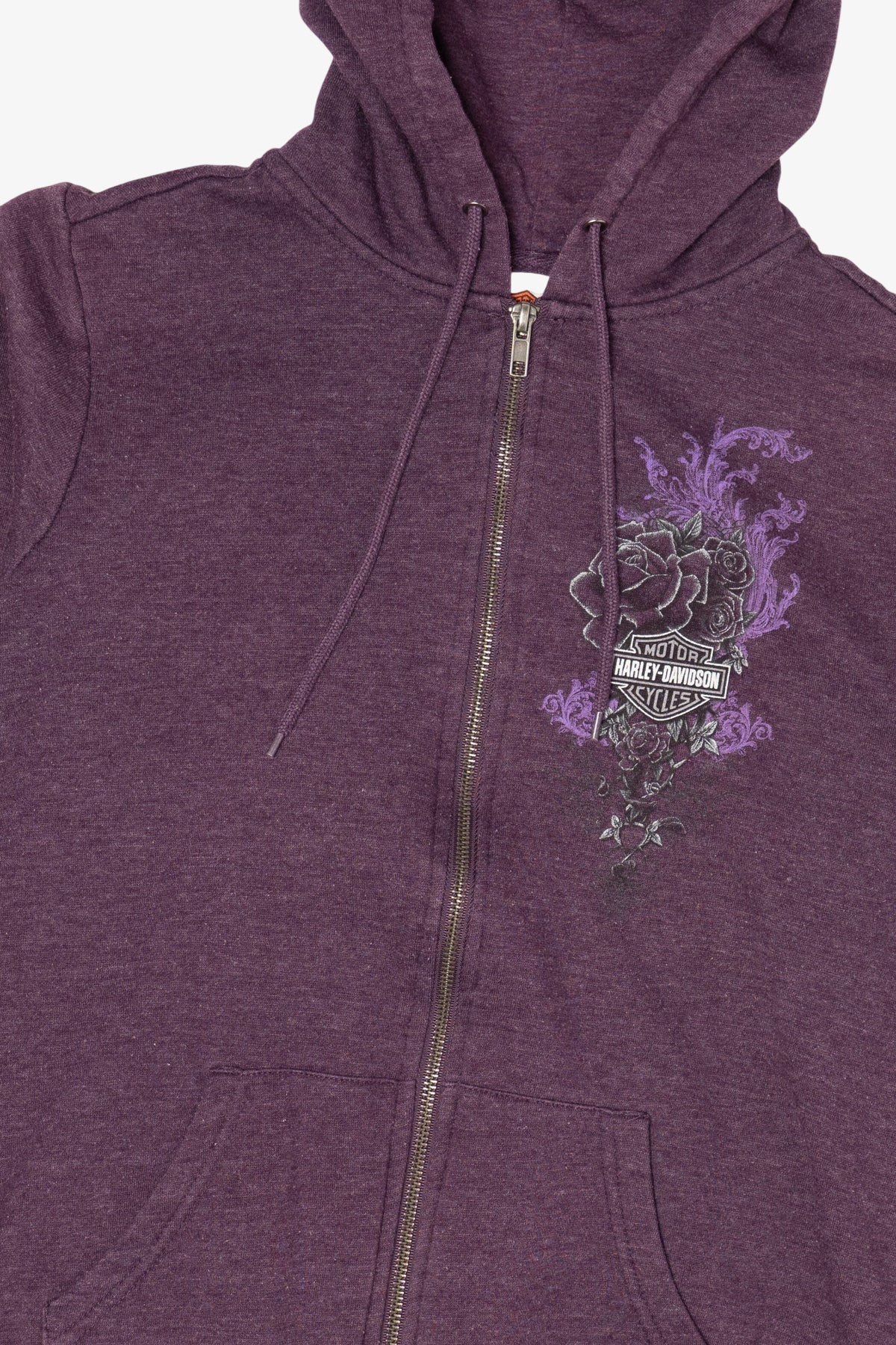 Vintage Purple Harley Davidson Waco Texas Hooded Sweatshirt (2000s)