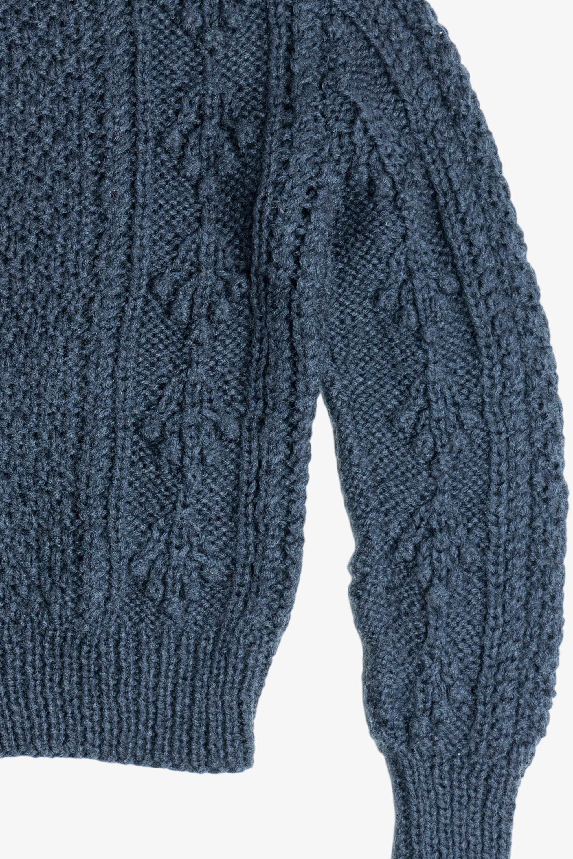 Vintage Blue Clothes To You Fisherman Sweater (1980s)