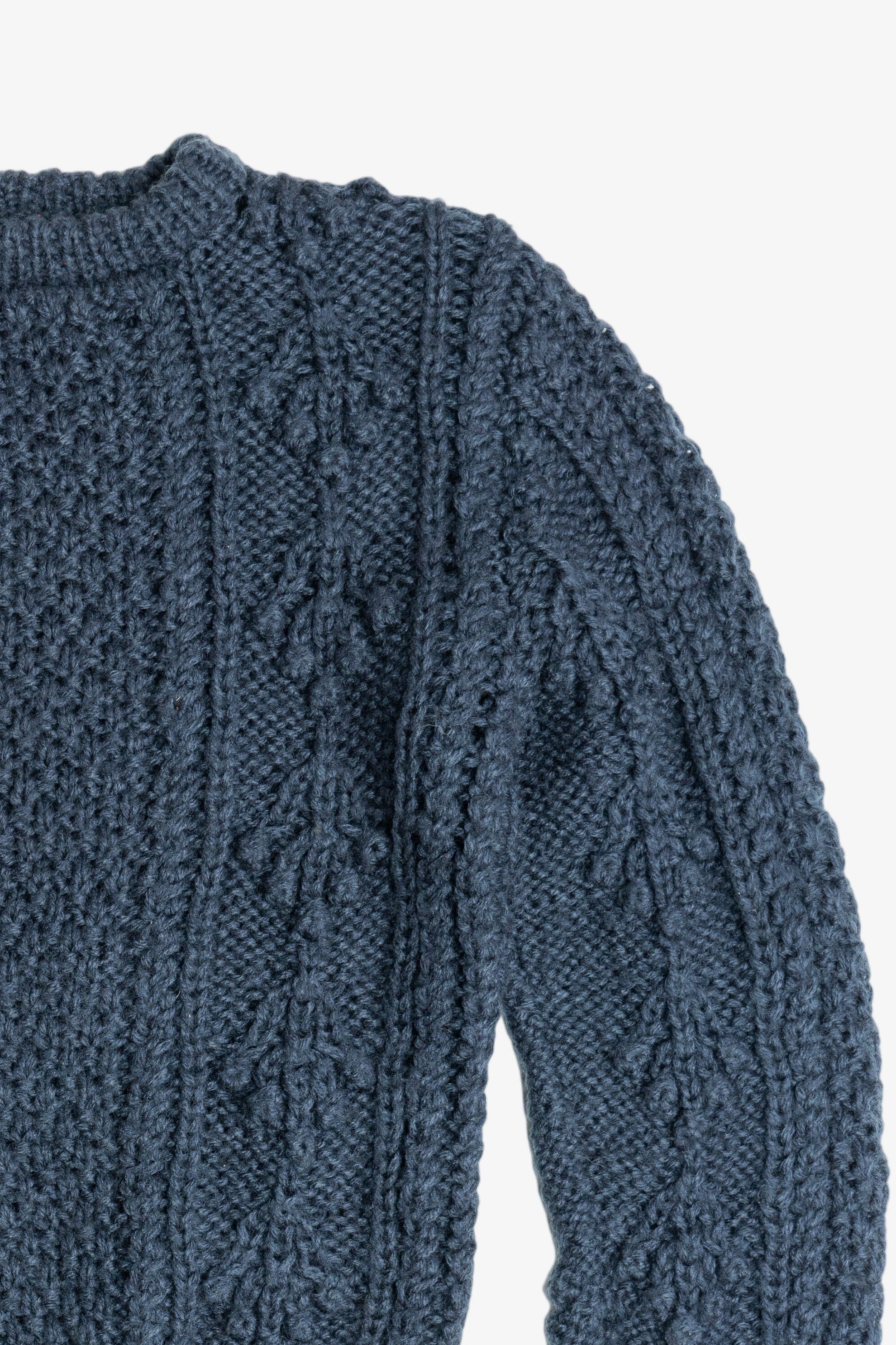 Vintage Blue Clothes To You Fisherman Sweater (1980s)