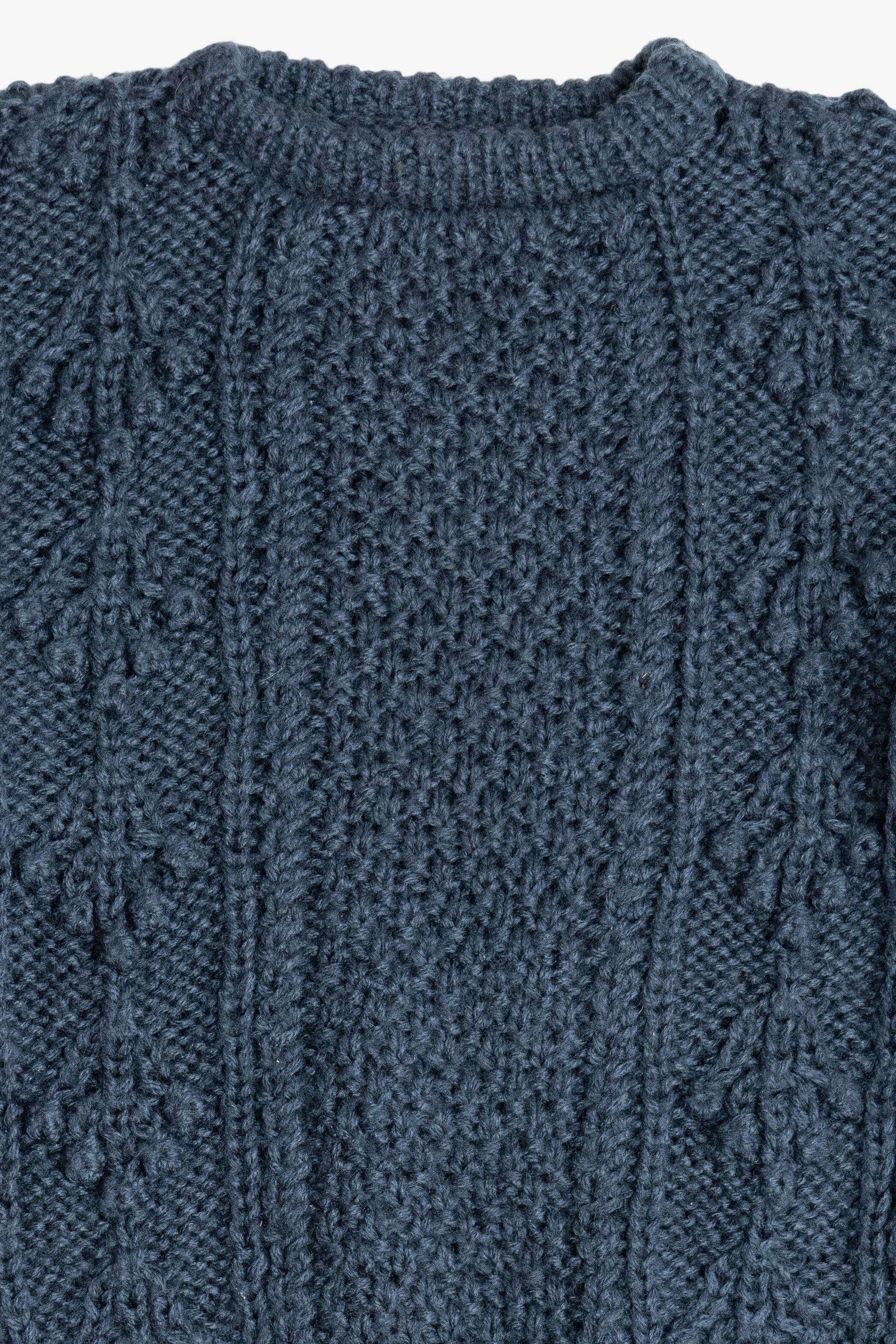 Vintage Blue Clothes To You Fisherman Sweater (1980s)
