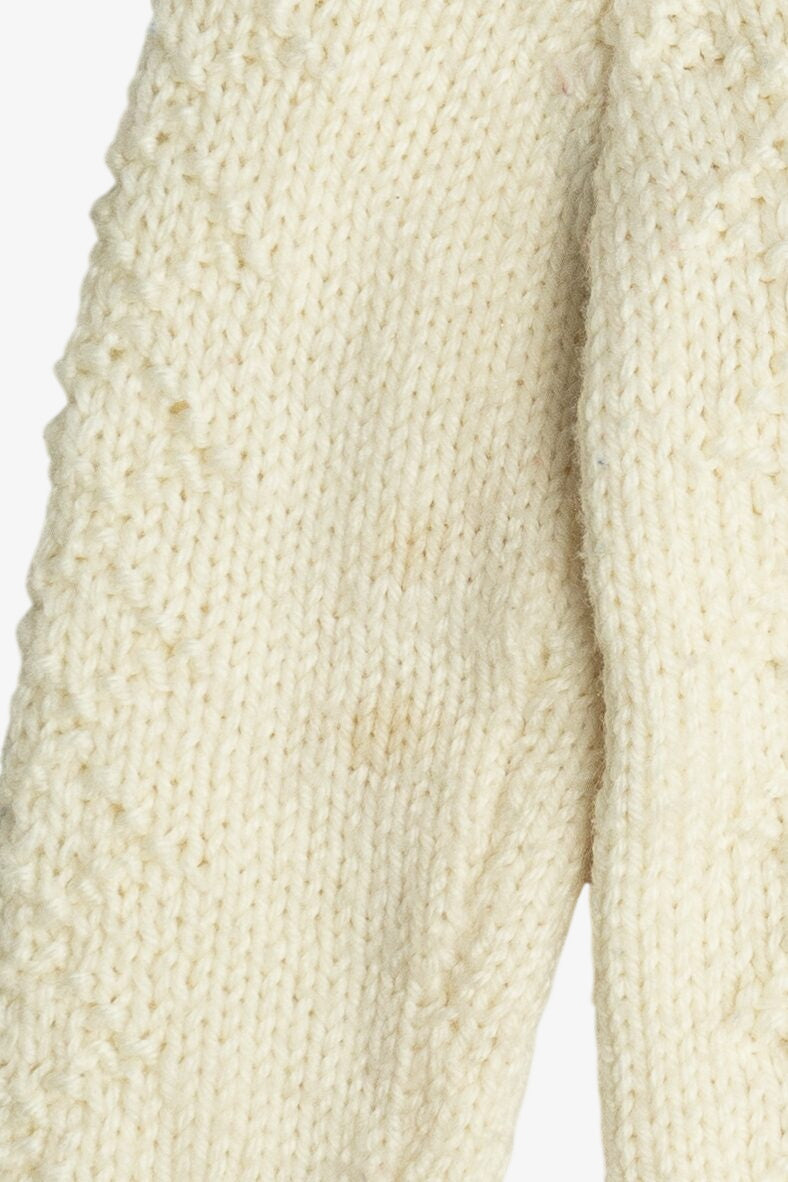 Vintage Kid's Size Ivory Fisherman Sweater (1980s)