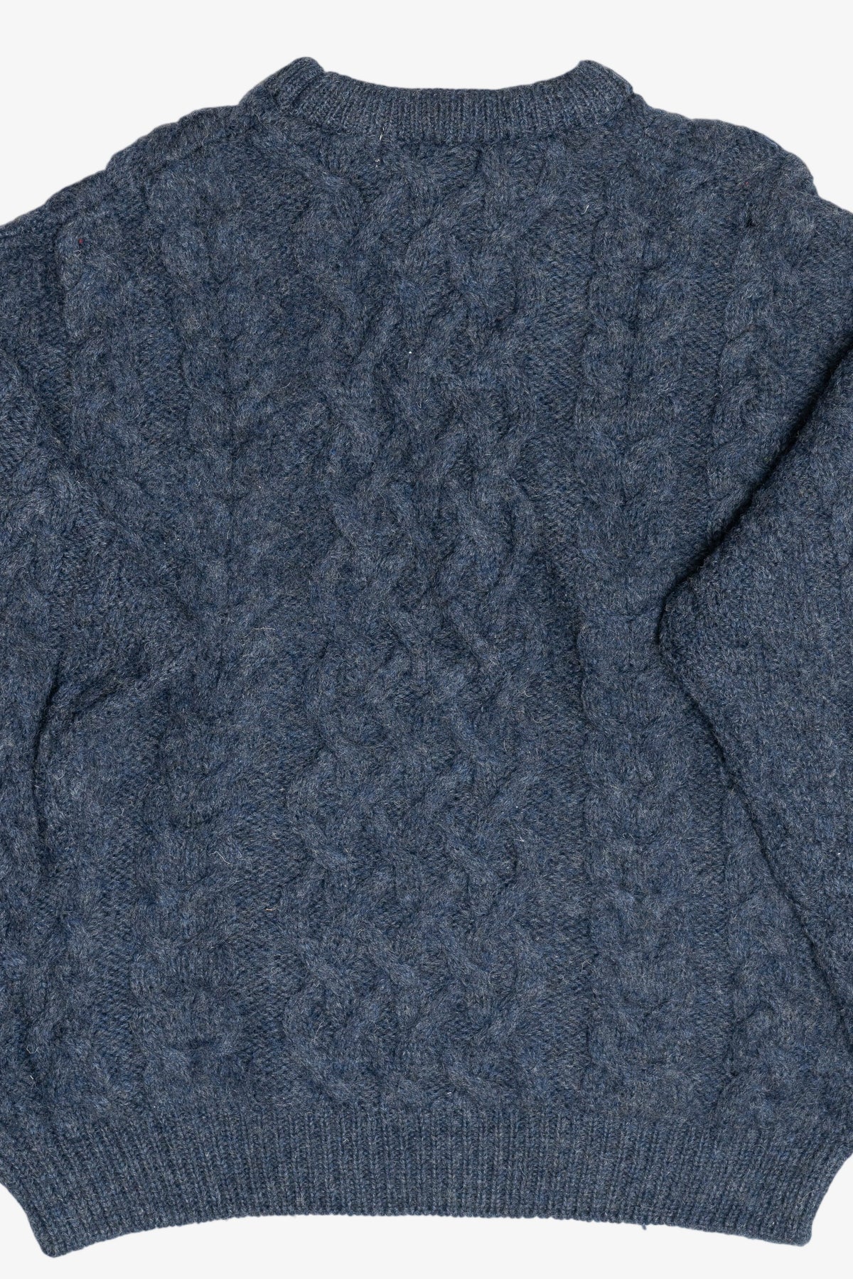 Vintage Aran Crafts Blue Irish Fisherman Sweater (1990s)