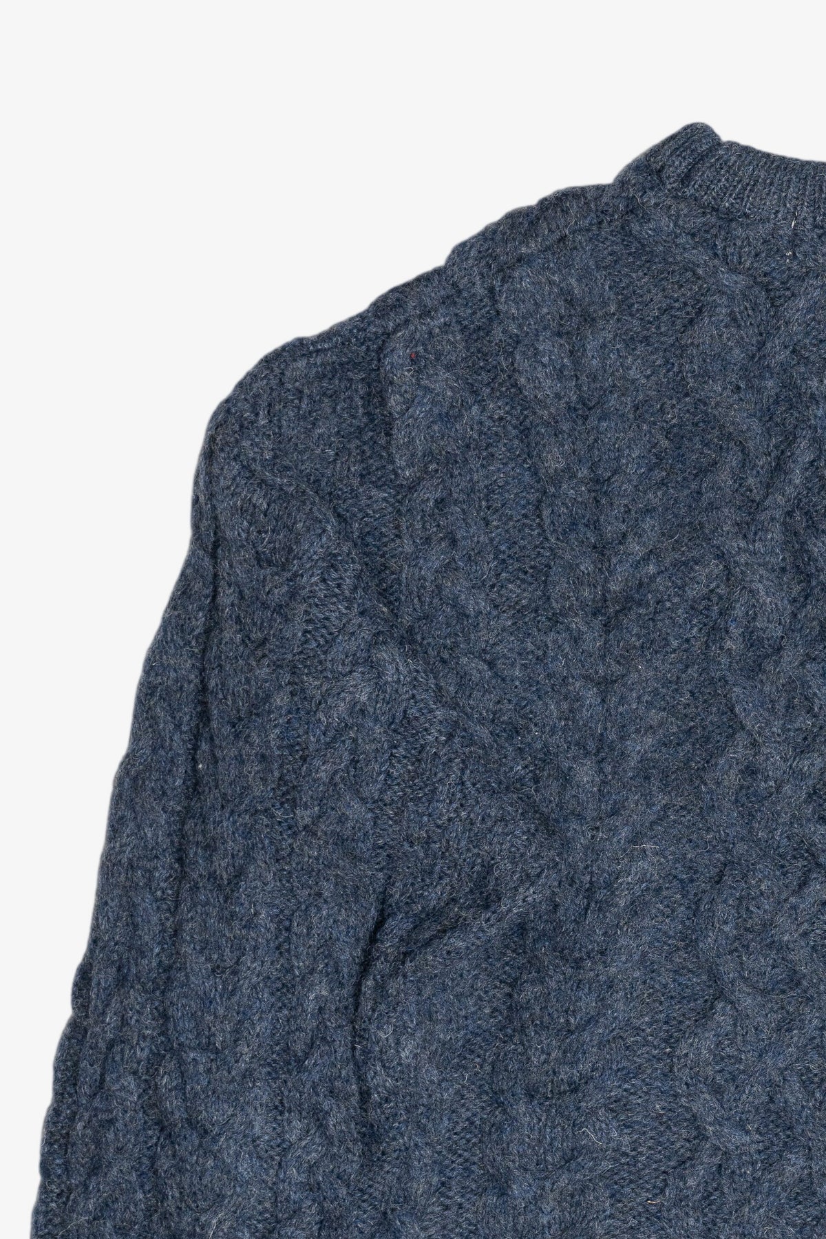 Vintage Aran Crafts Blue Irish Fisherman Sweater (1990s)