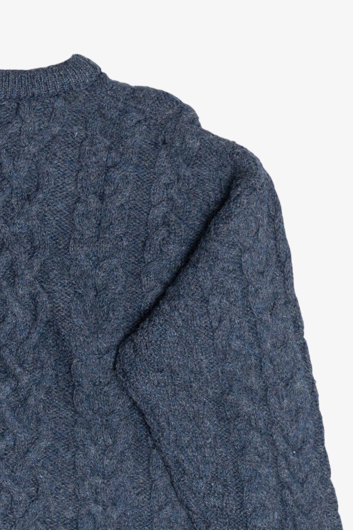 Vintage Aran Crafts Blue Irish Fisherman Sweater (1990s)