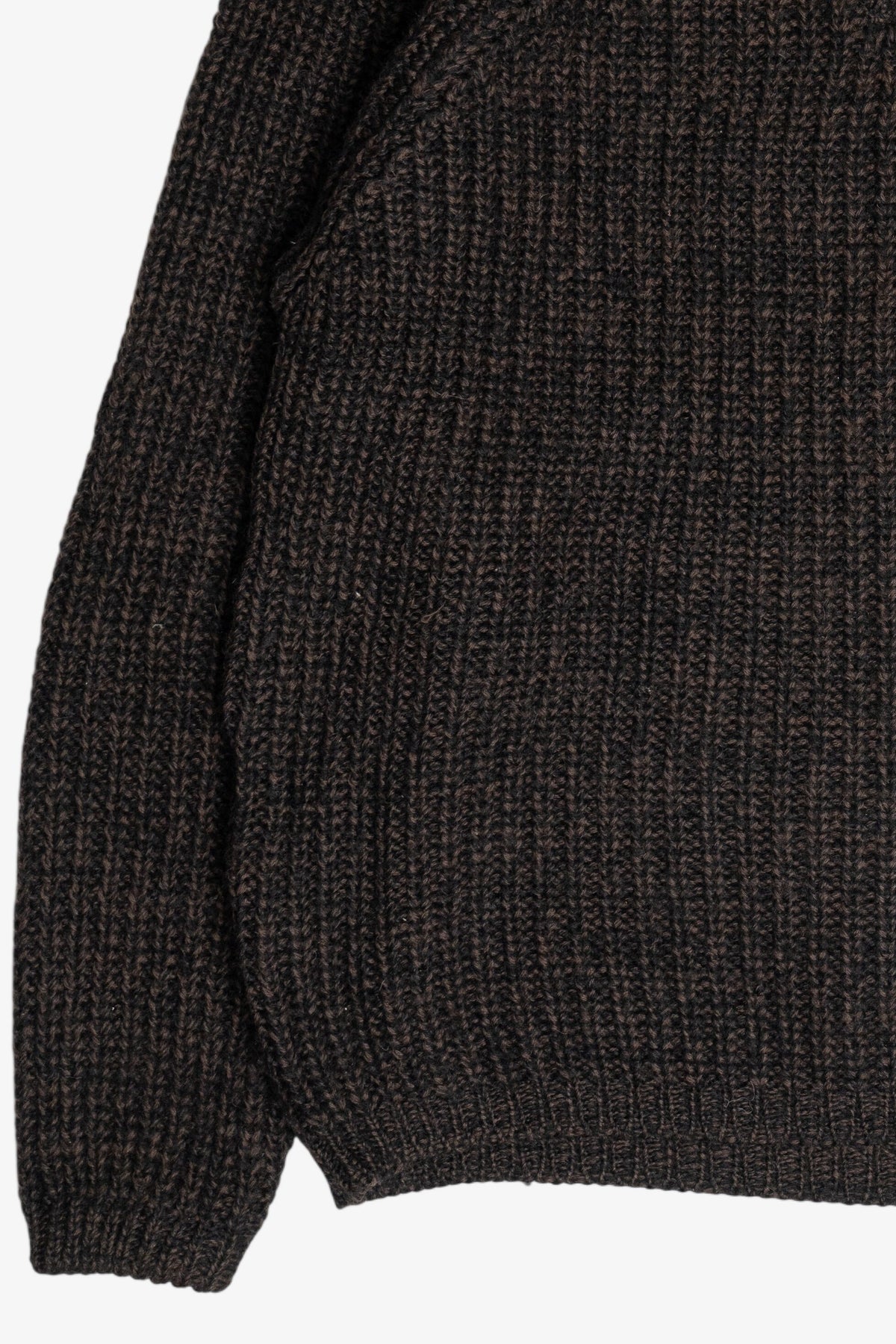 Vintage Brown V-Neck Wolsey Fisherman Sweater (1980s)