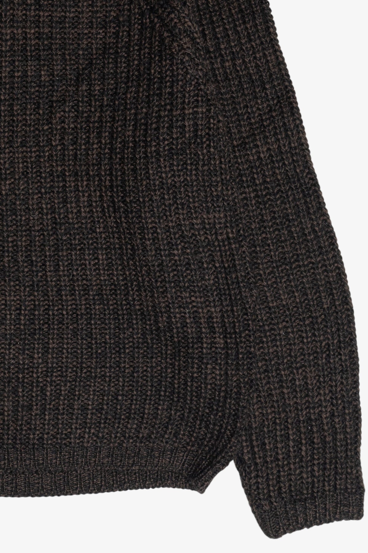 Vintage Brown V-Neck Wolsey Fisherman Sweater (1980s)