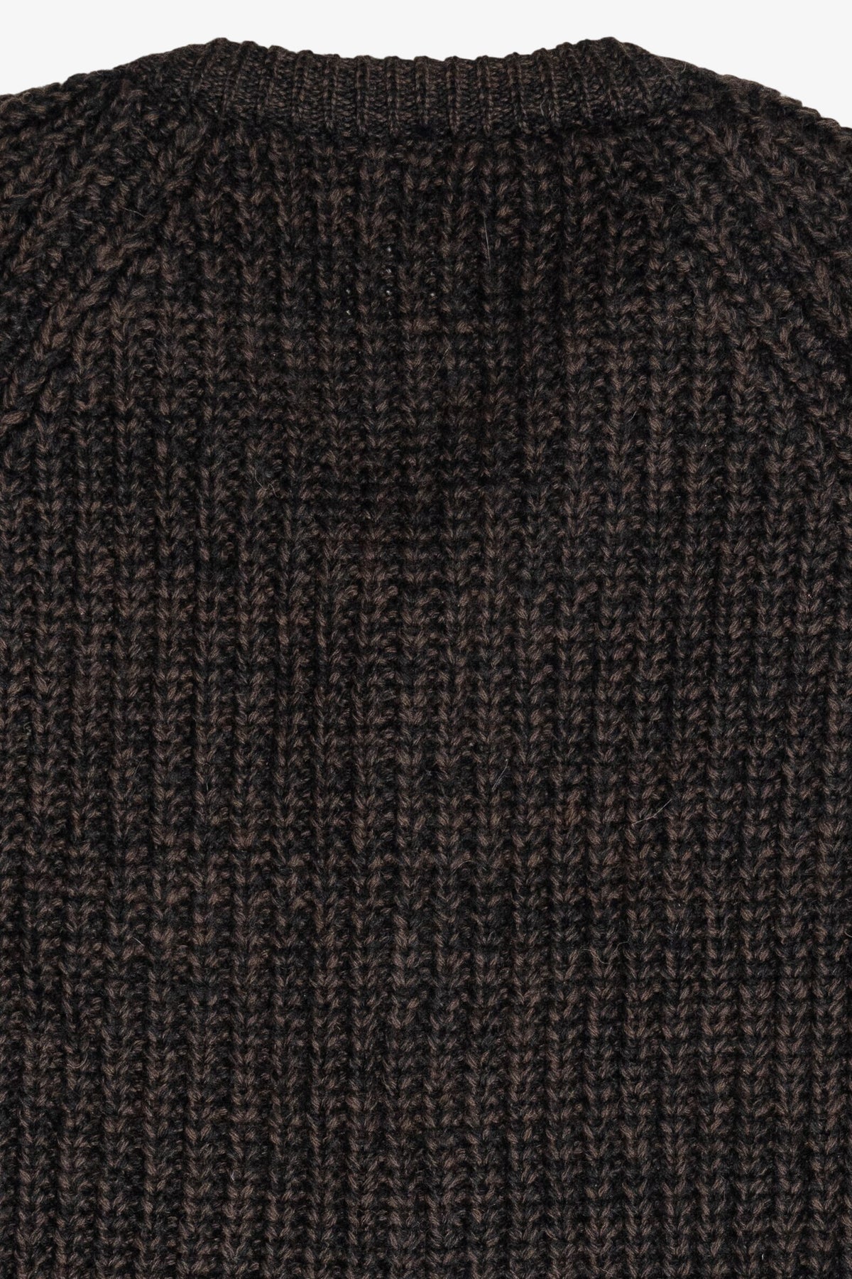 Vintage Brown V-Neck Wolsey Fisherman Sweater (1980s)