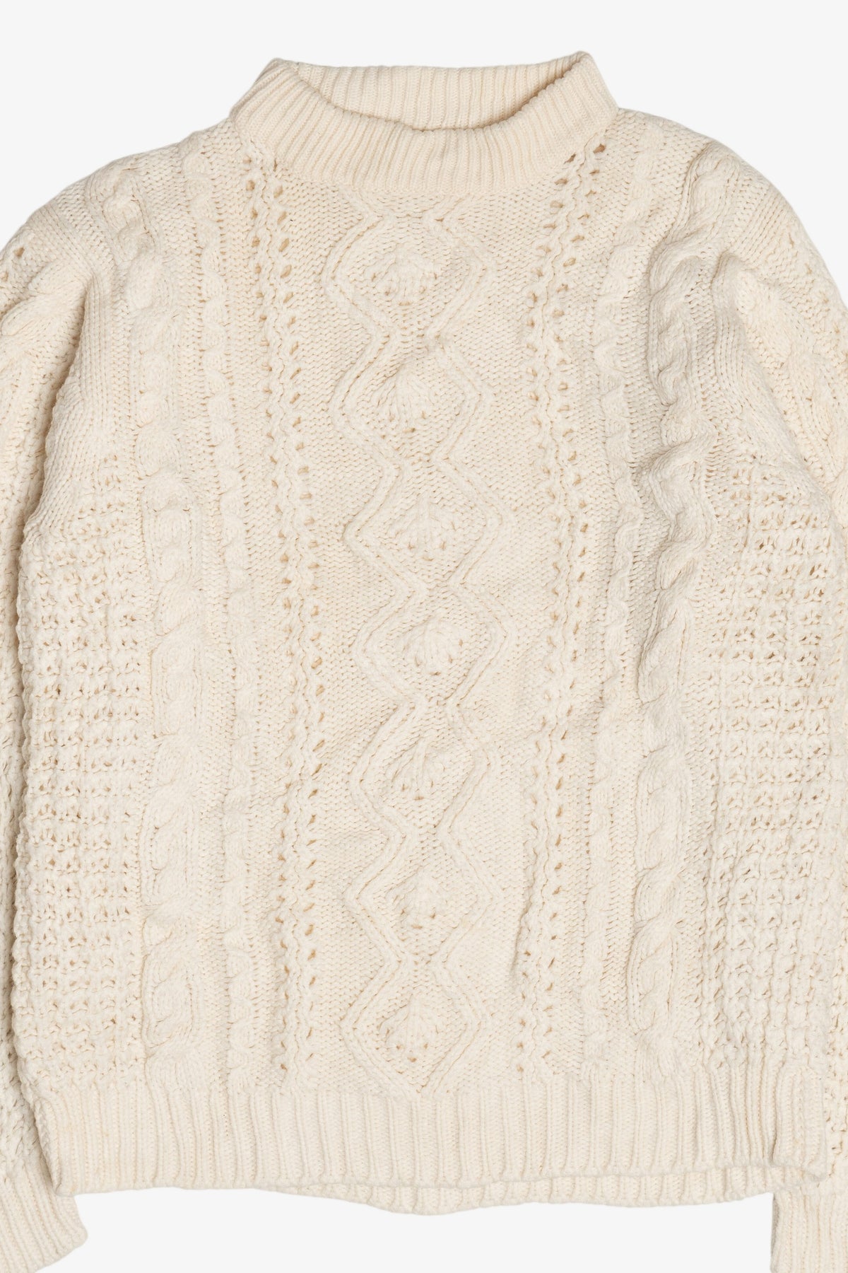 Vintage Cable Knit Fisherman Sweater (1990s)