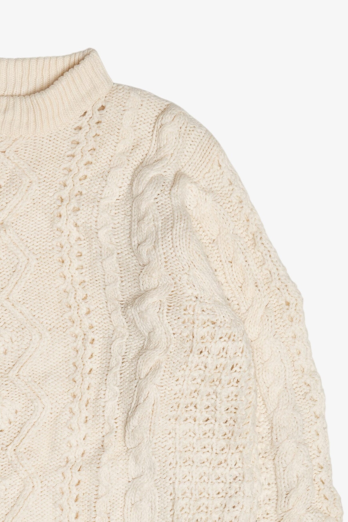Vintage Cable Knit Fisherman Sweater (1990s)