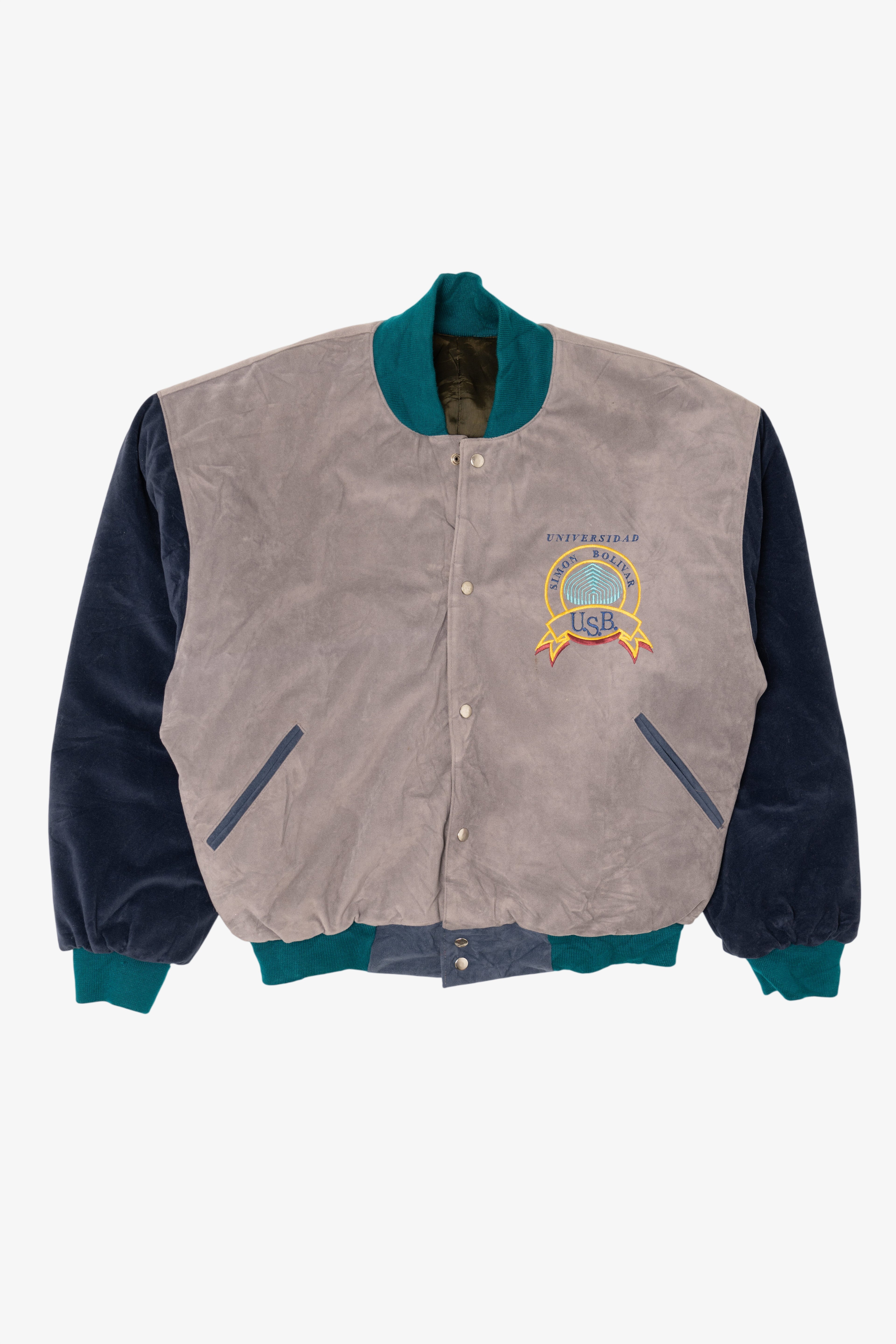 Vintage Gray Universidad Simón Bolívar Athletic Jacket (1990s)