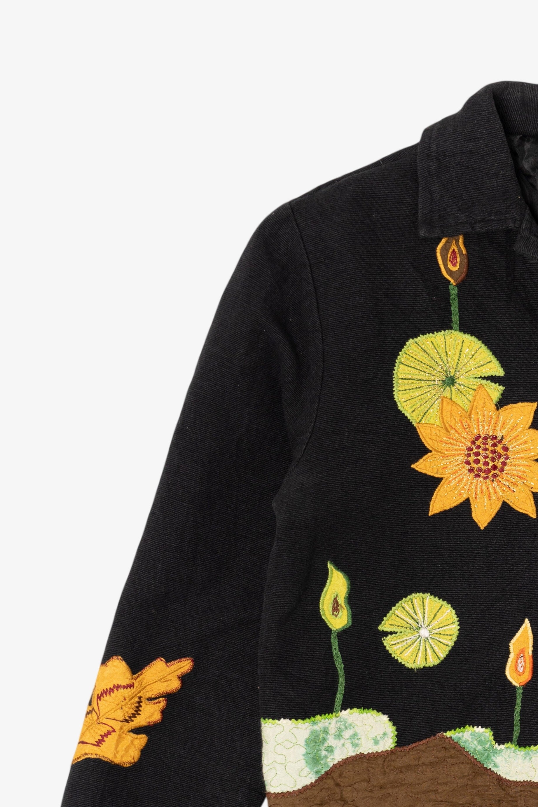 Vintage Reversal USA Sunflower Embroidered Lightweight Jacket (1990s)