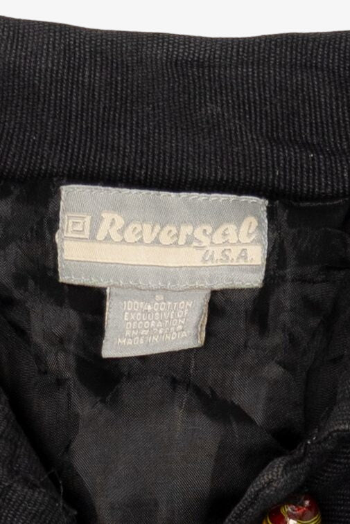Vintage Reversal USA Sunflower Embroidered Lightweight Jacket (1990s)