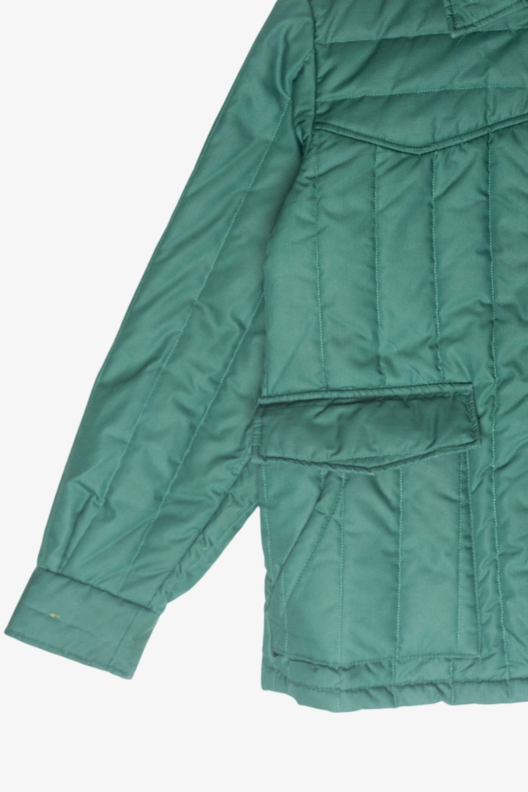 Vintage Green Lightweight Puff Jacket (1980s)