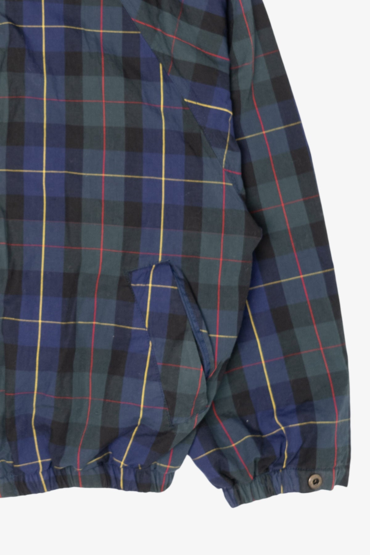 Vintage Blue Plaid Authentic Imports Hooded Jacket (1990s)