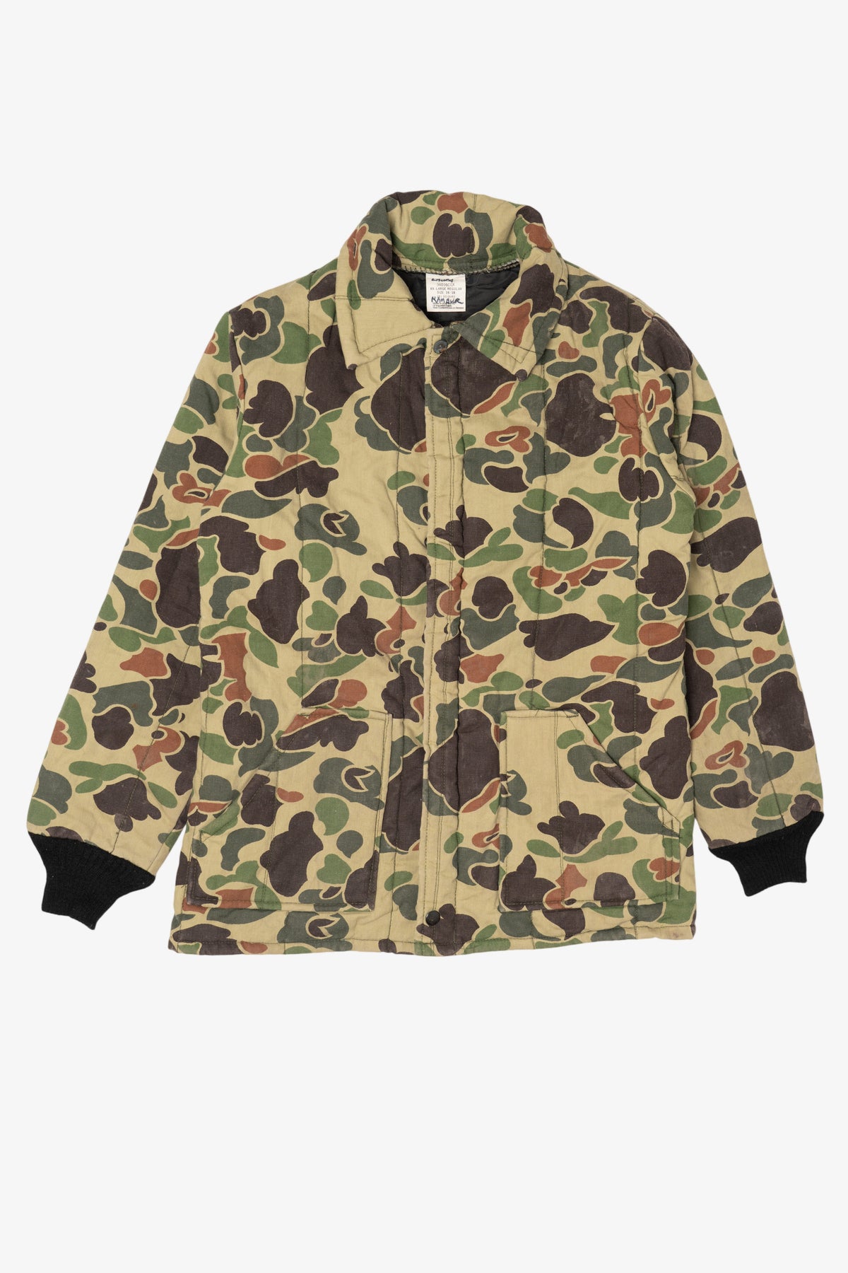 Vintage Green Camouflage Hunting Jacket (1980s)