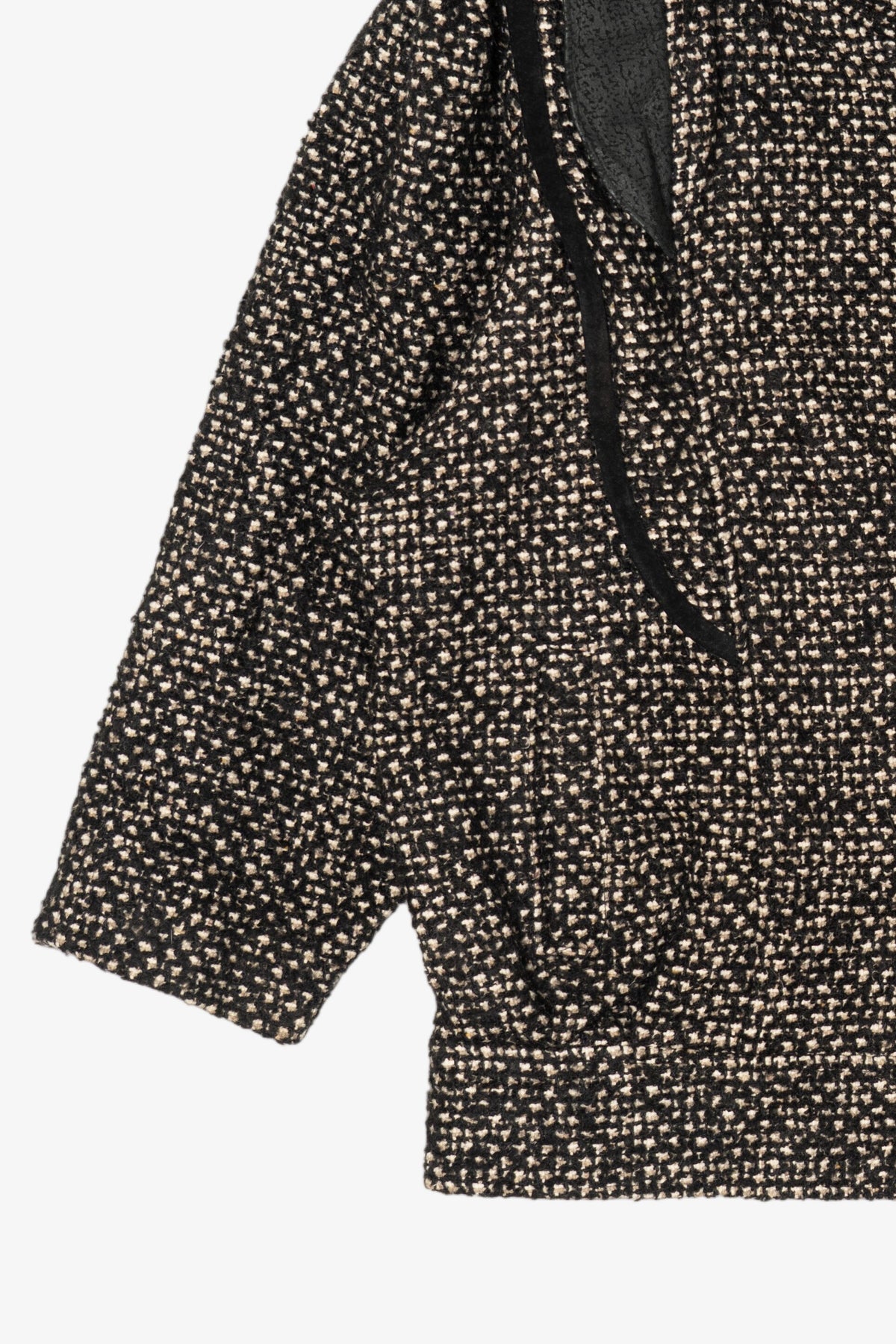 Vintage Braetan Tweed Leather Trimmed Jacket (1980s)