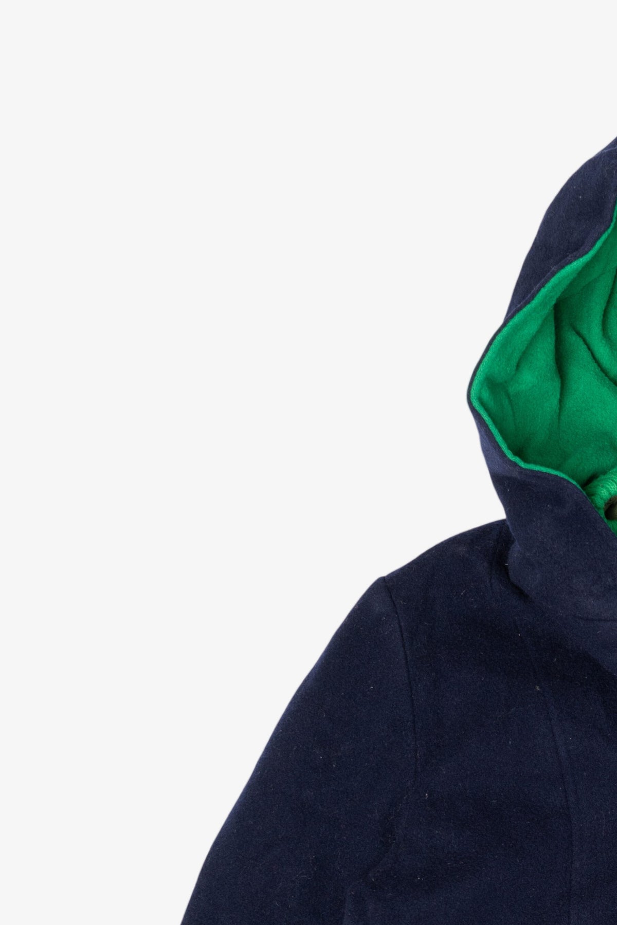 Vintage Navy Blue Authentic Mackintosh Vestcoat Hooded Jacket (1970s)