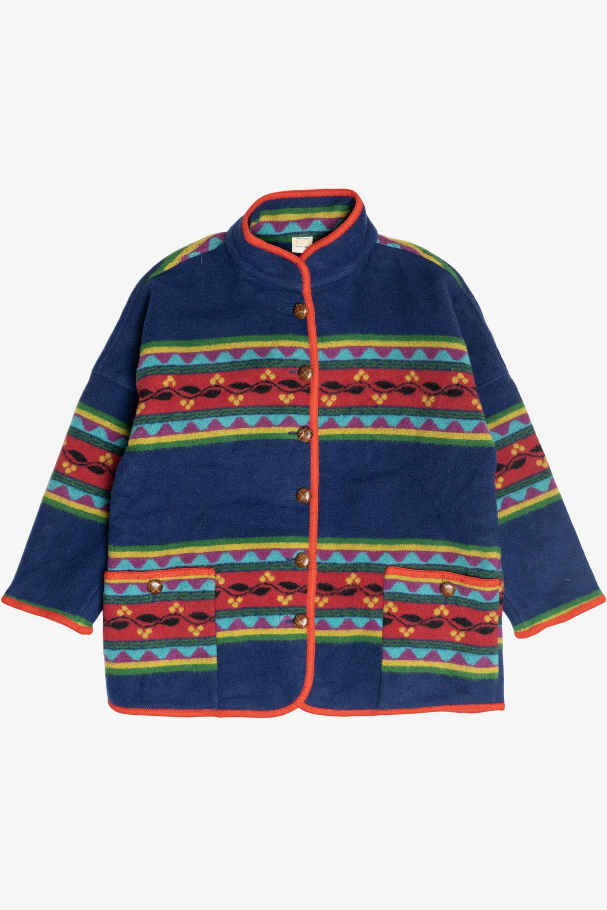 Vintage United Colors of Benetton Aztec Wool Jacket (1990s)
