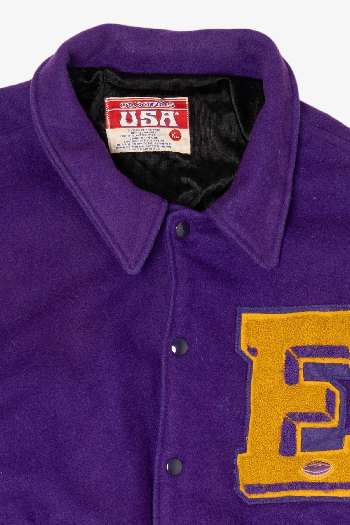 Vintage Purple Awards USA Athletic Bomber Jacket (1990s)