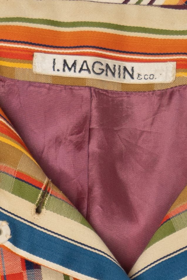 Vintage Striped Colorful I.Magnin & Co. Long Coat (1970s)