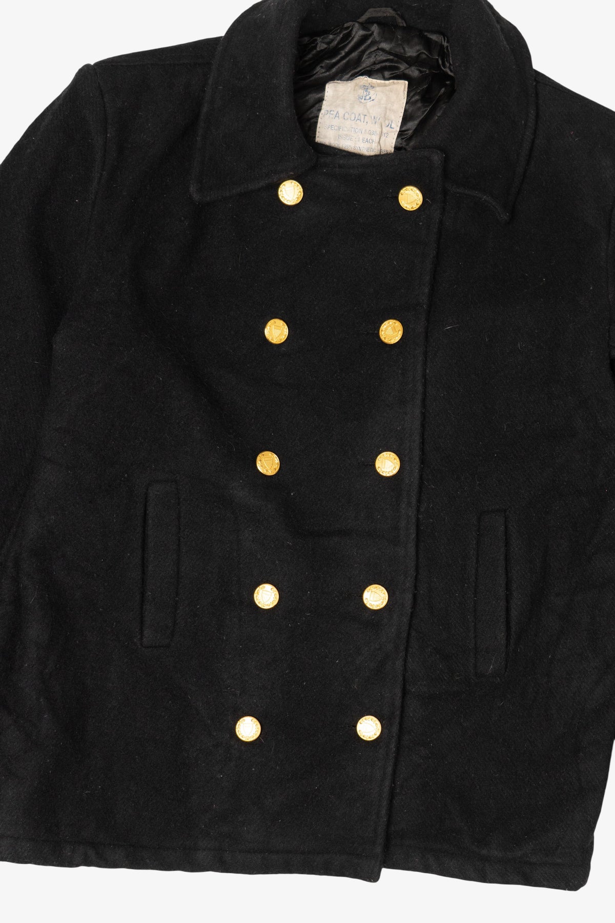 Vintage Navy Officer Style Peacoat (1990s)