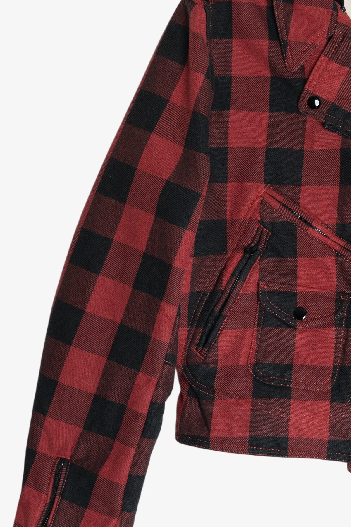Ralph Lauren Denim & Supply Buffalo Plaid Moto Zip Jacket (2010s)