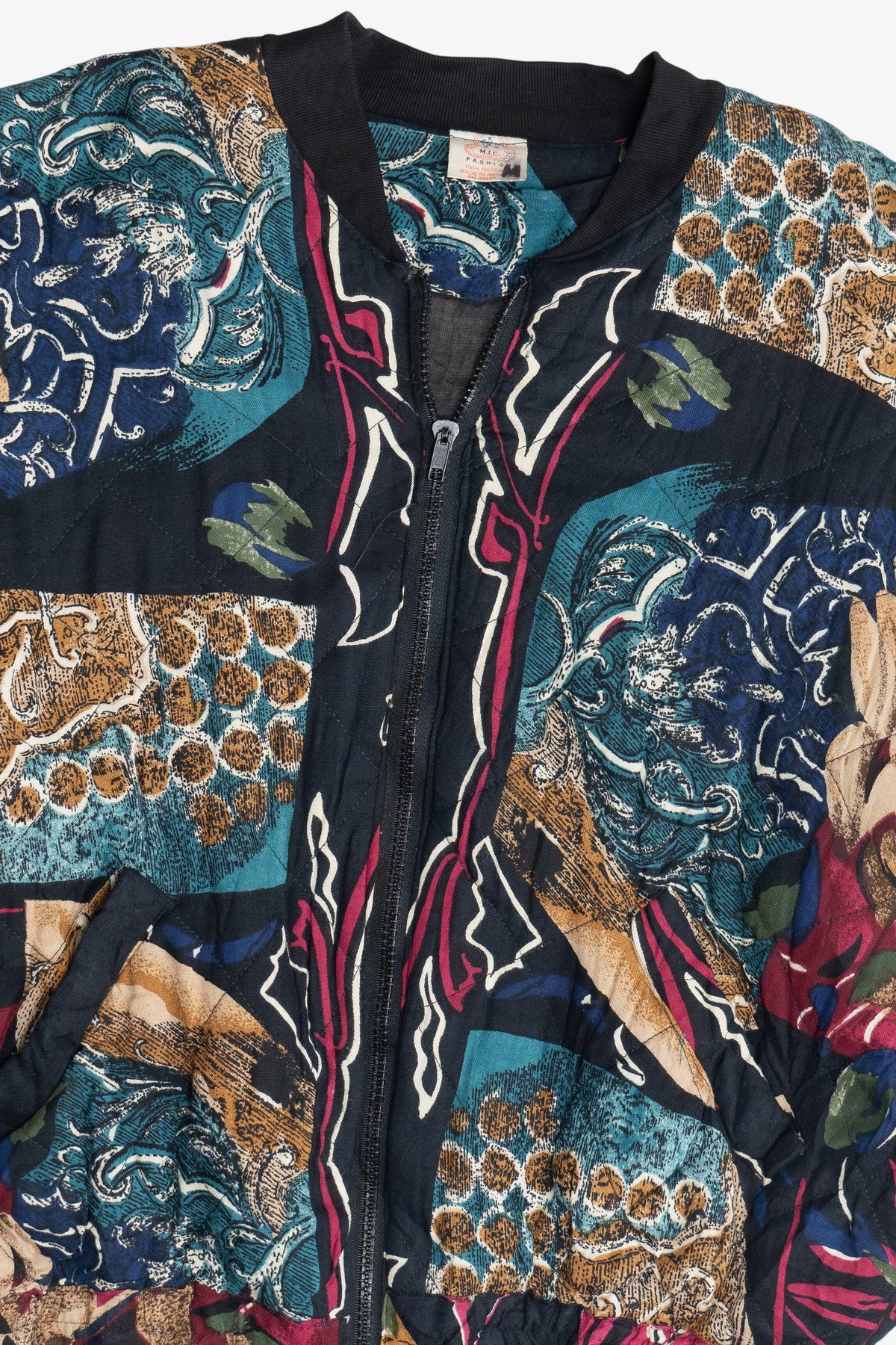 Vintage M.I.C. Fashions Quilted Zip-Up Jacket (1990s)