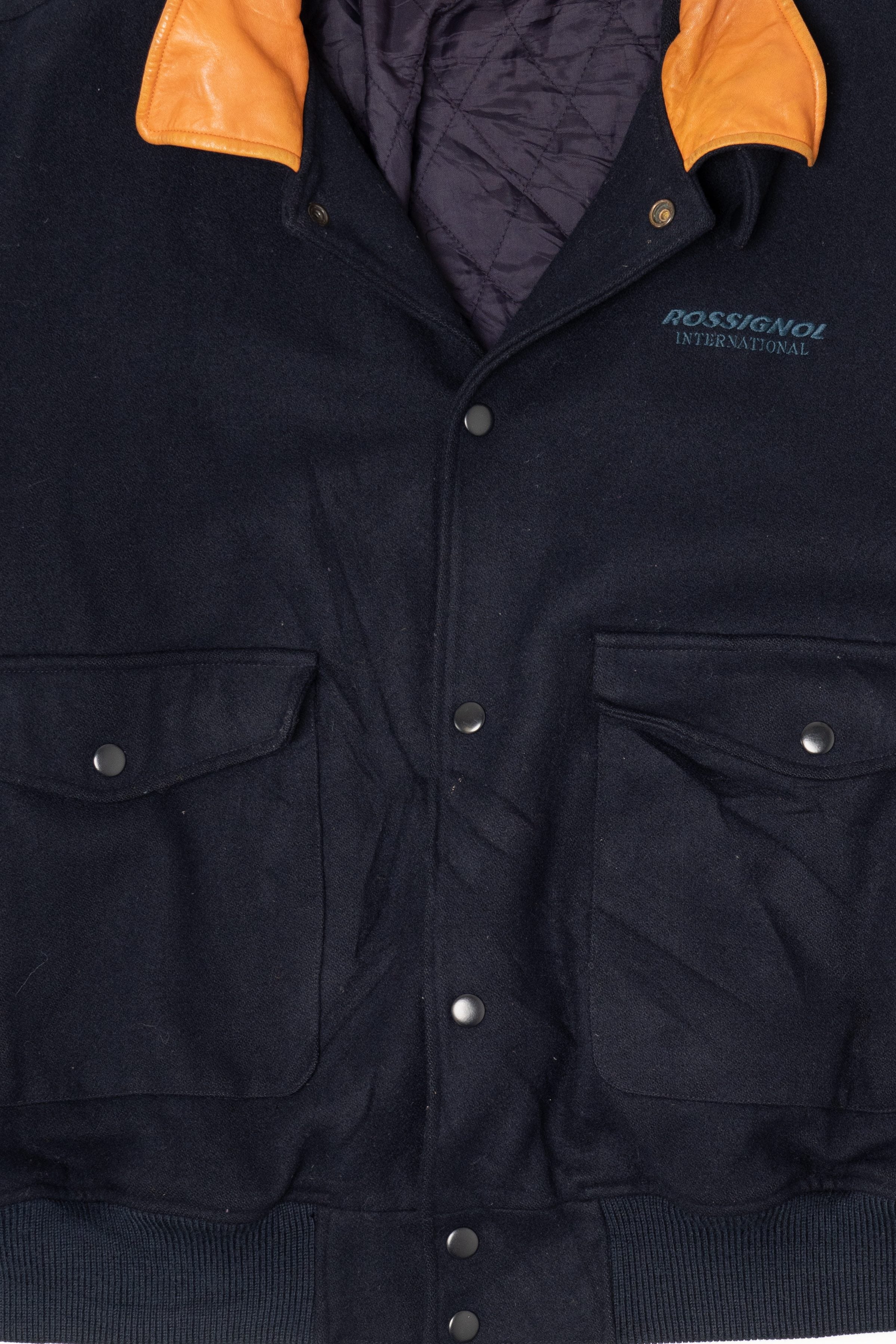 Vintage Black Rossignol Elbow Pads Bomber Jacket (1990s)