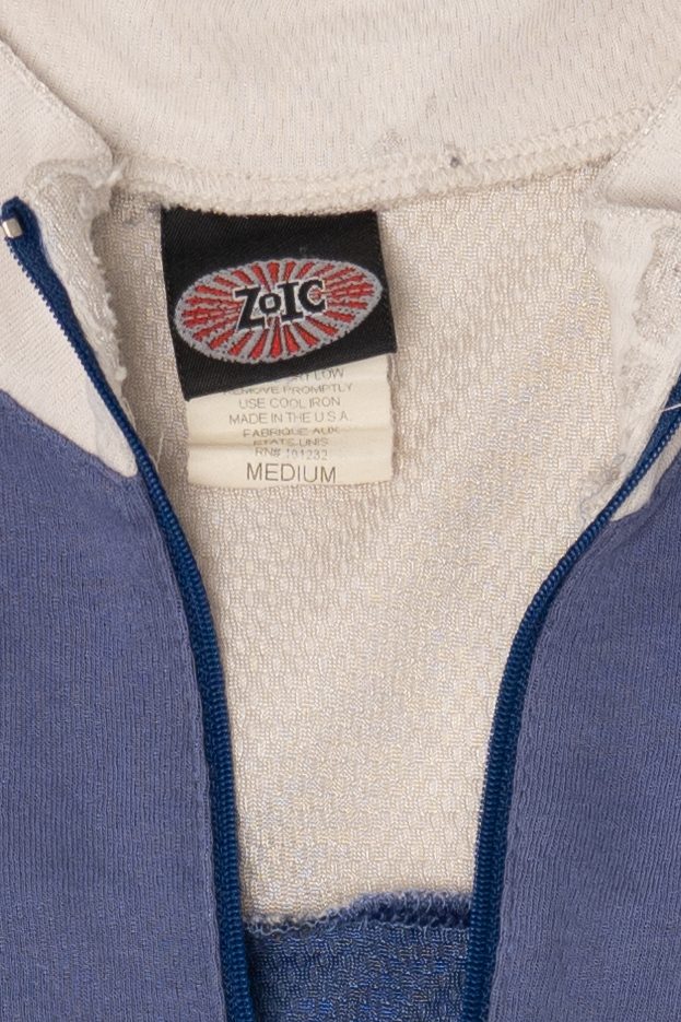 Vintage Blue Zoic Half Zip Athletic Top (1990s)