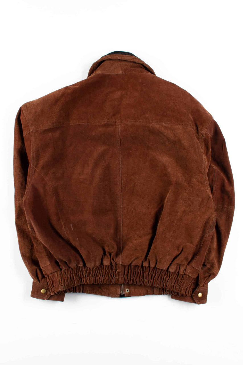 Brown Suede Leather Jacket