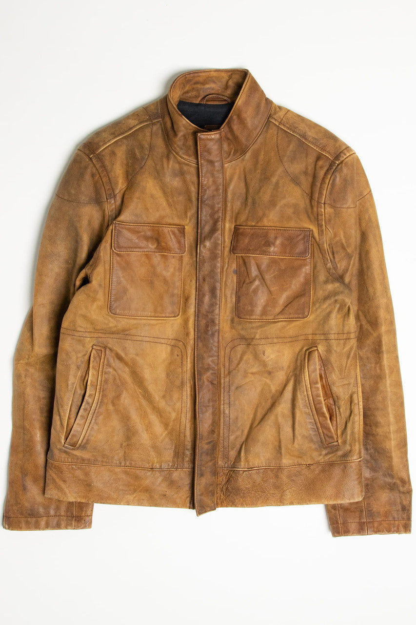 Light Tan Gap Leather Jacket 251