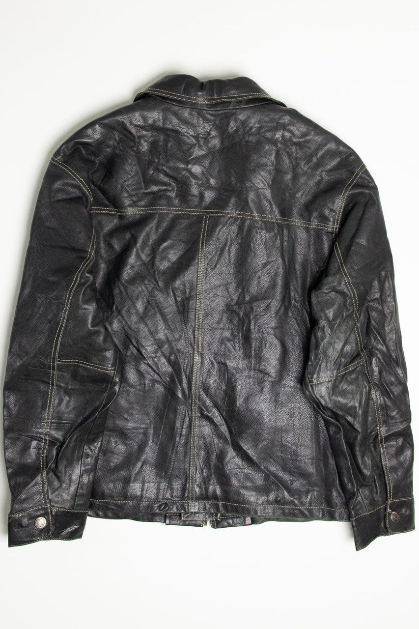 Black Danier Leather Jacket 253