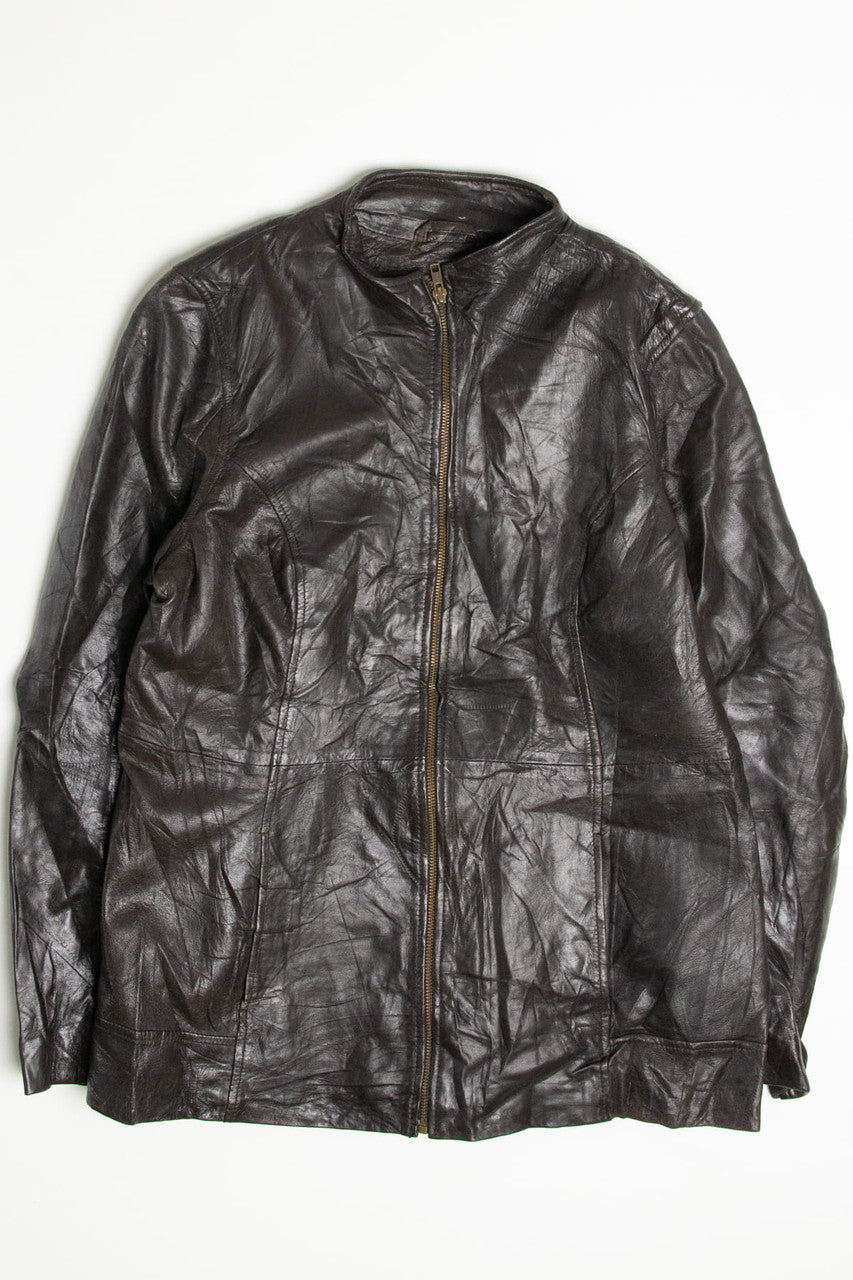 Women's Black Leather Jacket 261