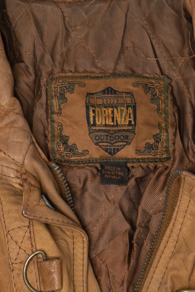 Vintage Forenza Fireman Clasp Leather Bomber Jacket (1980s)