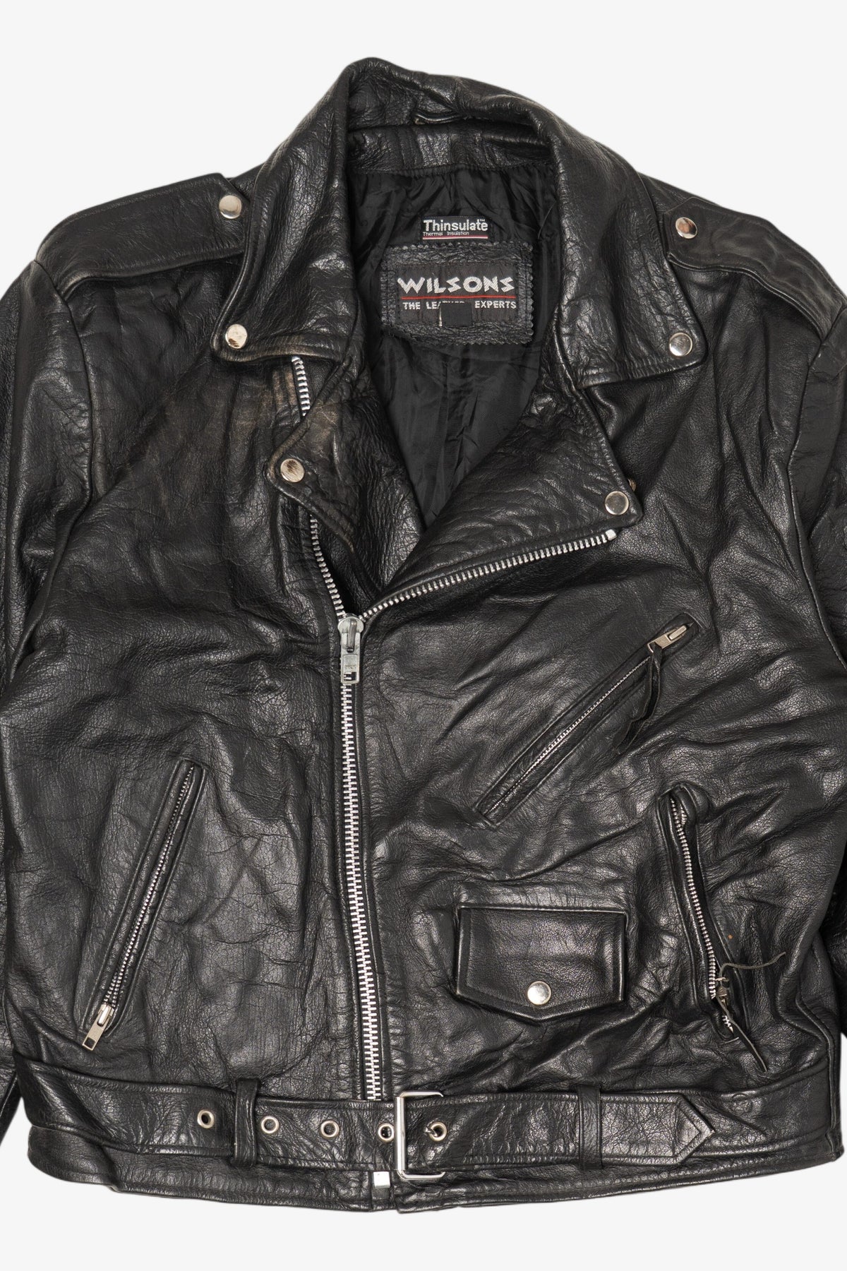 Vintage Wilson Leather Motorcycle Jacket (1990s)