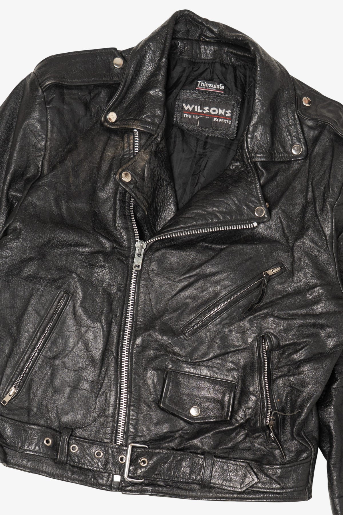 Vintage Wilson Leather Motorcycle Jacket (1990s)