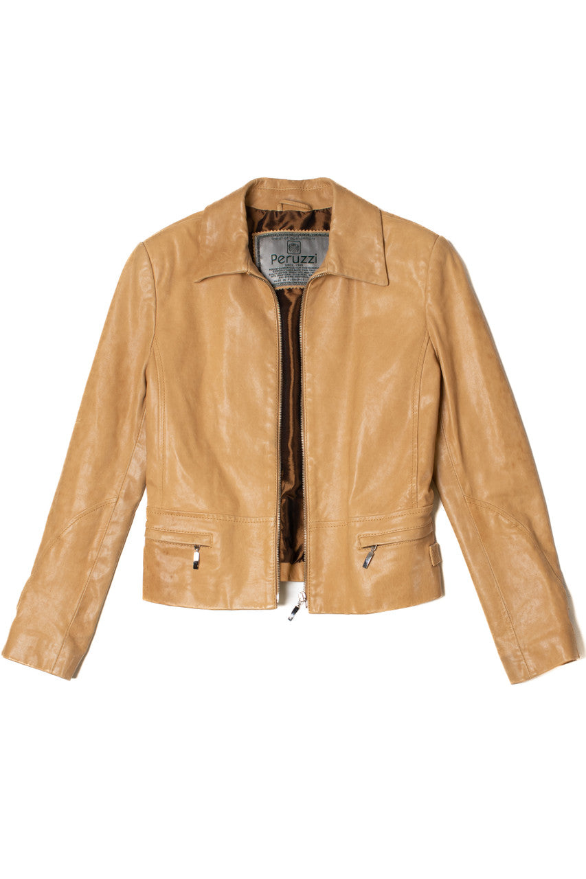 Vintage Peruzzi Italy Leather Jacket