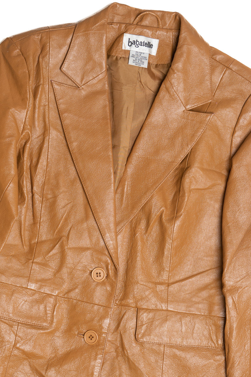 Vintage Bagatelle Leather Blazer Jacket
