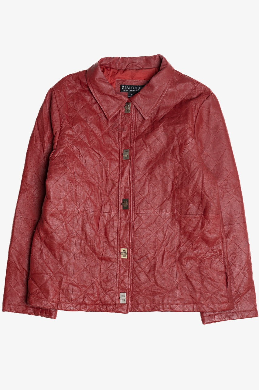 Vintage Dialogue Quilted Leather Jacket