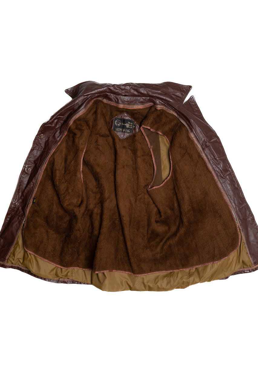 Vintage Sears Leather Shop Leather Jacket With Liner