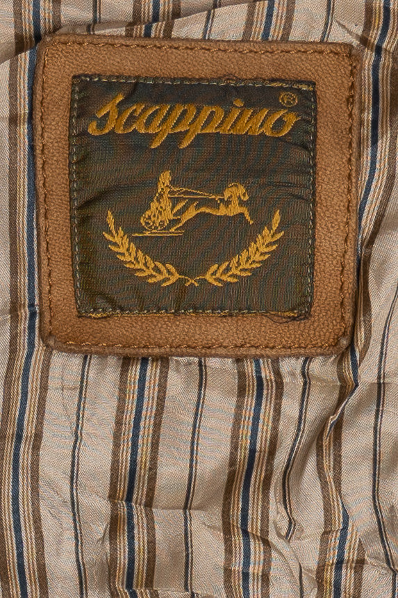 Vintage Scappino Leather Chore Coat Jacket