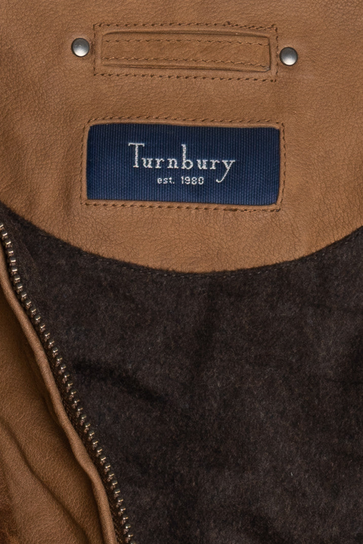 Vintage Turnbury Heavyweight Leather Winter Jacket