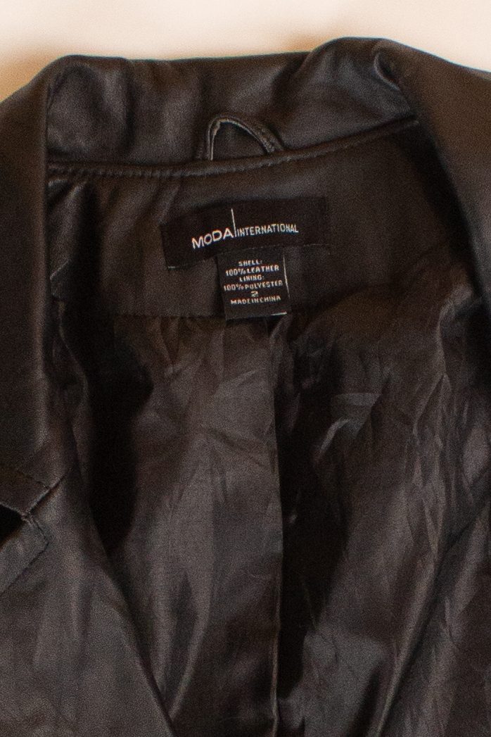 Black Leather Blazer Jacket (2000s)