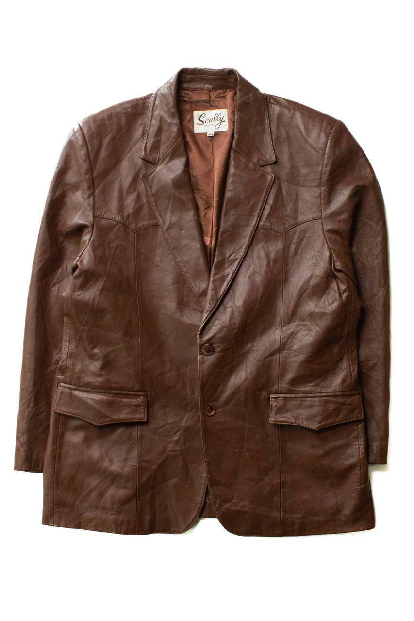 Vintage Scully Brown Leather Jacket (1980s)