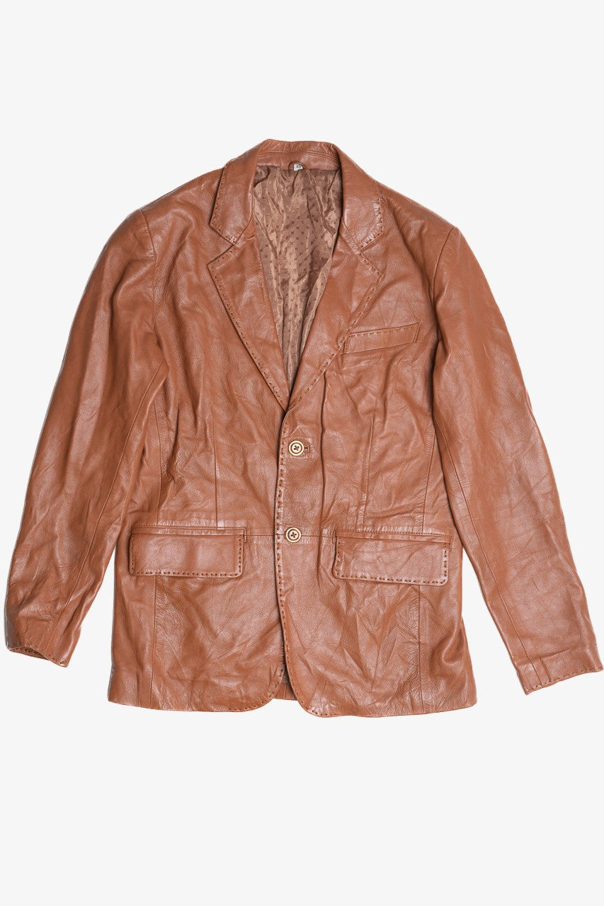 Vintage Topstitch Leather Jacket