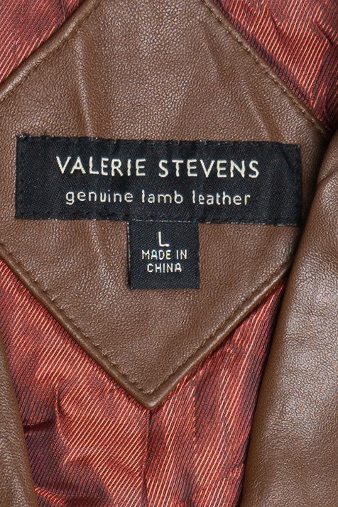 Vintage Valerie Stevens Genuine Lamb Leather Jacket