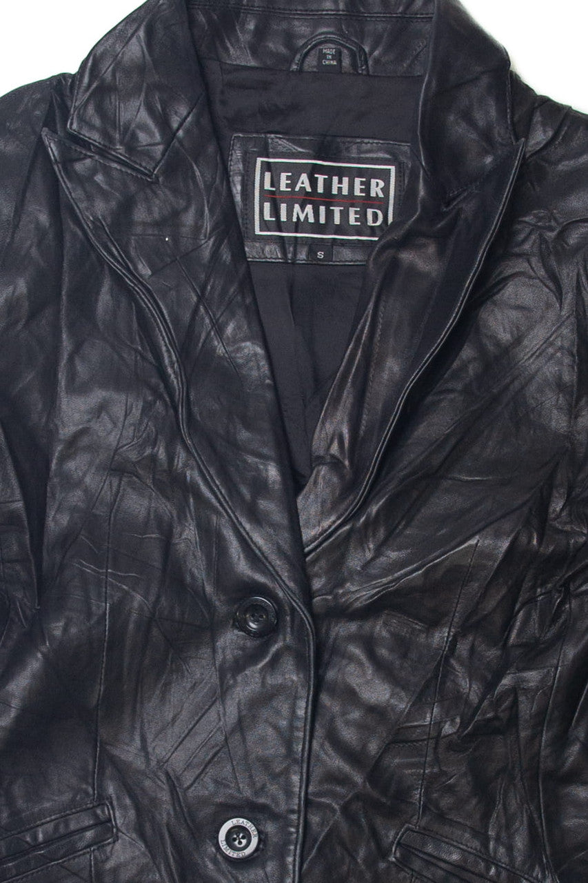 Vintage Button Up Leather Limited Jacket